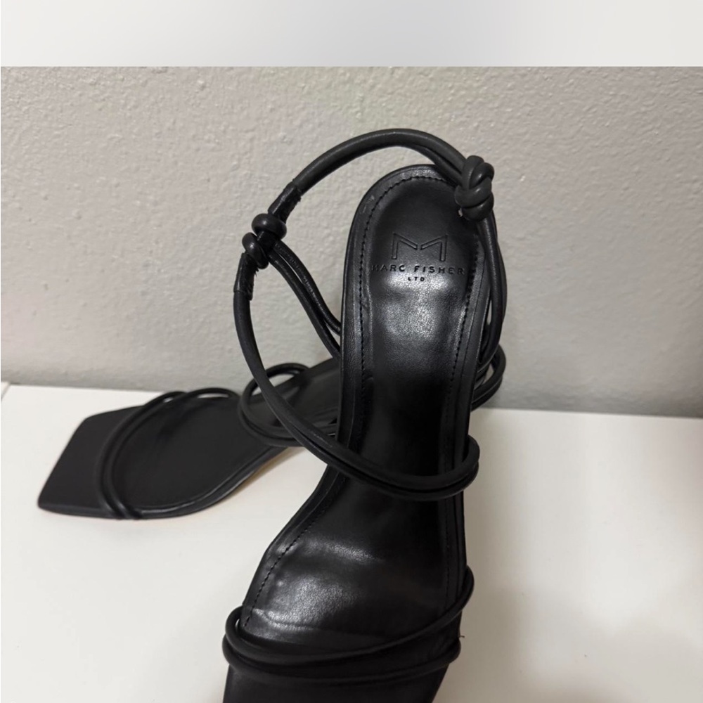 Marc Fisher Black Knotted Heels